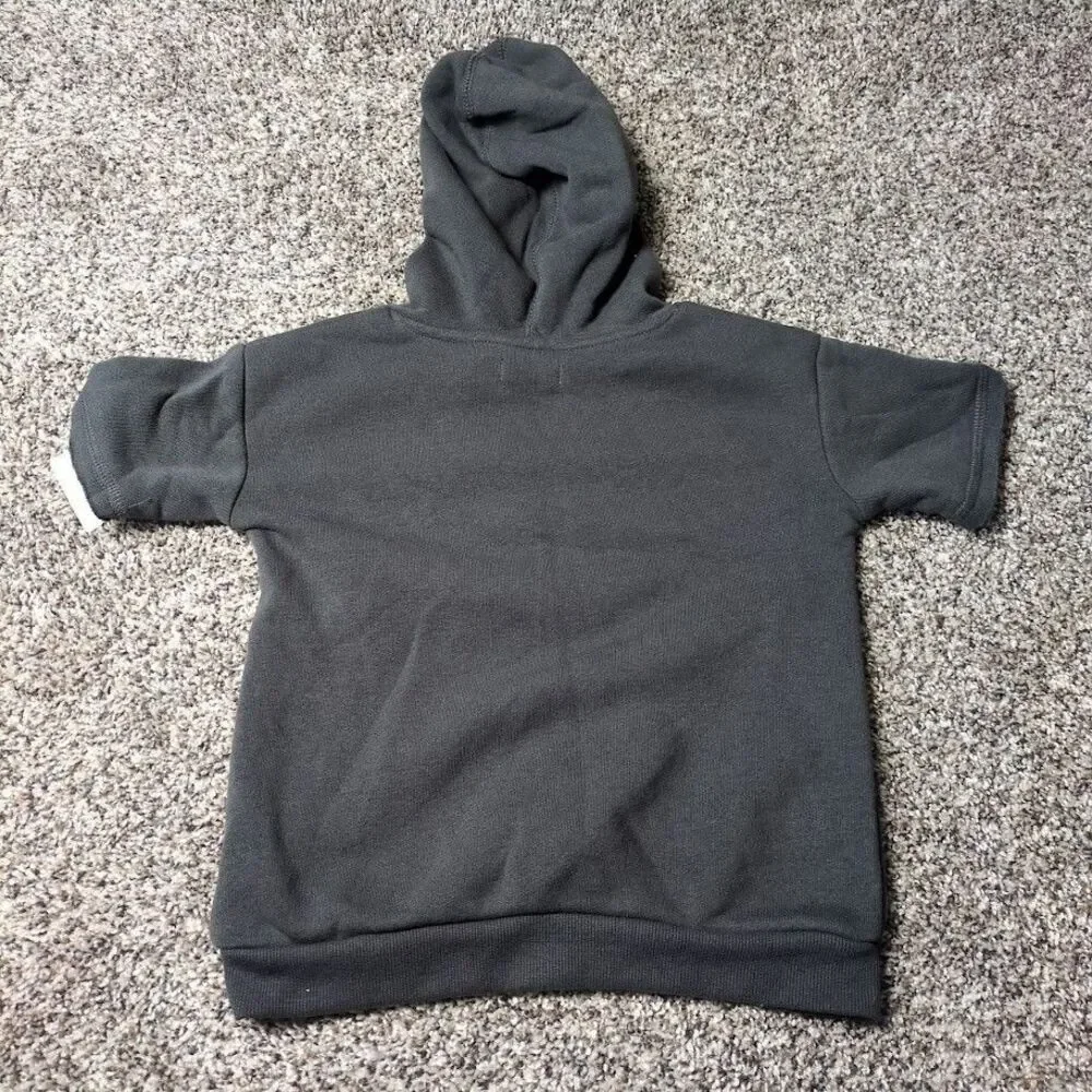 Grayson Mini Short Sleeve Sweatshirt Hoodie - Kids 18M Gray Fast Lane Rally Car